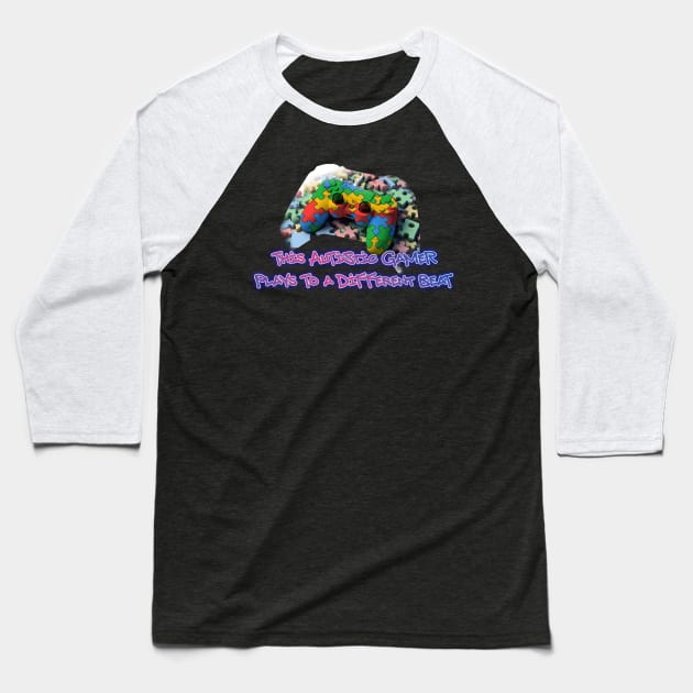 Autistic Gamer Baseball T-Shirt by cast8312